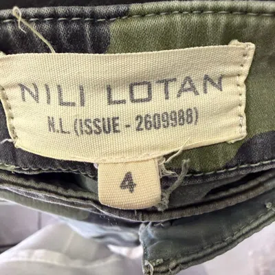 Nili Lotan Camo Cargo Pants In Multicolor Cotton