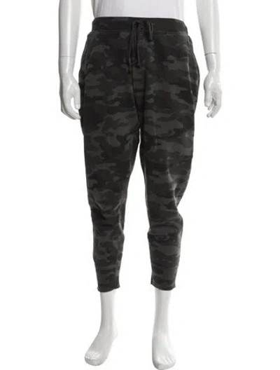 Pre-owned Nili Lotan Camouflage Print Lounge Bottoms In Gray