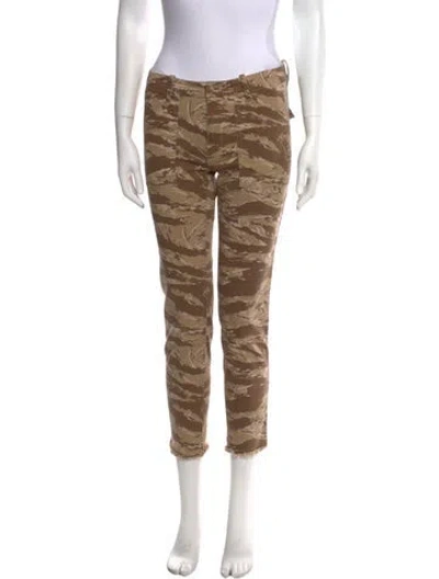 Pre-owned Nili Lotan Camouflage Print Skinny Leg Pants W/ Tags In Neutral