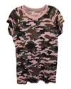 Nili Lotan Camouflage T-shirt In Multicolor Cotton In Multi