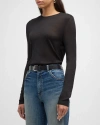 NILI LOTAN CANDICE SILK KNIT SWEATER