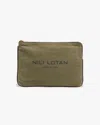 Nili Lotan Canvas Pouch In Green