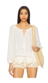 Nili Lotan Carley S. Silk Blouse In Ivory