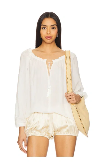 Nili Lotan Carley S. Silk Blouse In Ivory