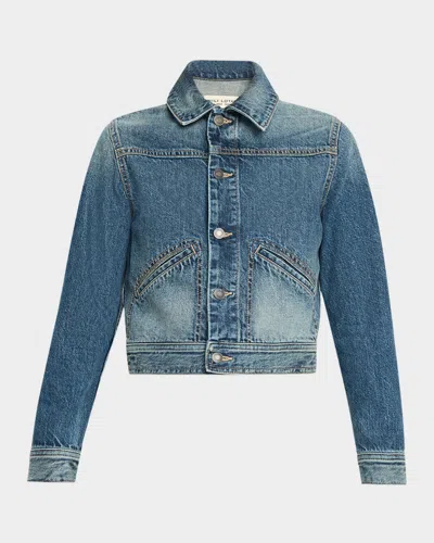 Nili Lotan Carly Denim Jacket In Blue