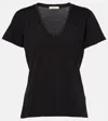 Nili Lotan Carol Cotton Jersey T-shirt In Black