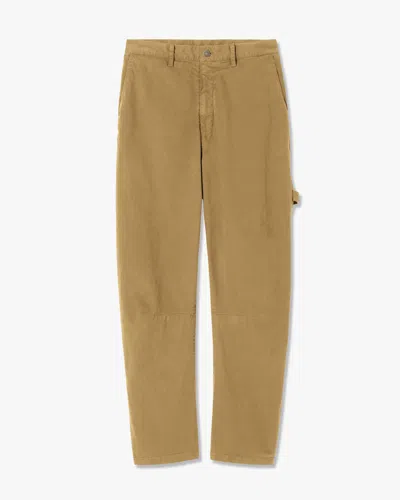 Nili Lotan Carpenter Cotton Pant In Brown