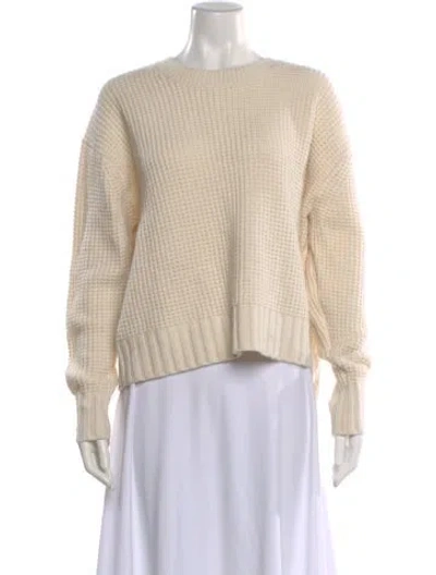 Pre-owned Nili Lotan Cashmere Bateau Neckline Sweater In Neutral