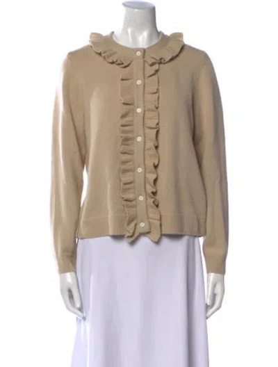 Pre-owned Nili Lotan Cashmere Crew Neck Sweater In Neutral