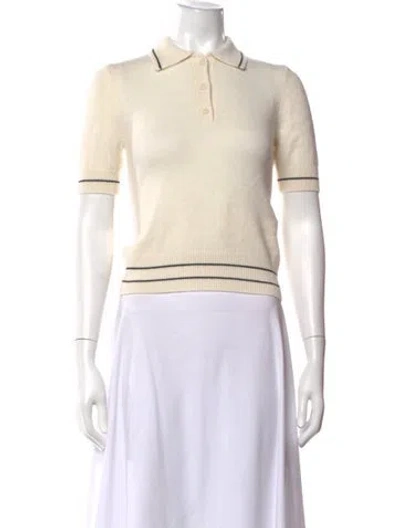 Pre-owned Nili Lotan Cashmere Crew Neck Sweater In Neutrals