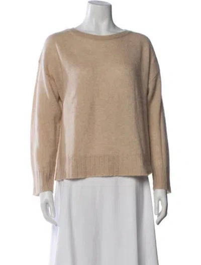Pre-owned Nili Lotan Cashmere Crew Neck Sweater In Neutrals