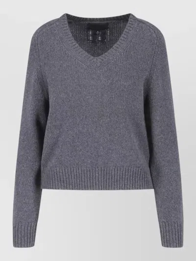 Nili Lotan Gray Vicki Cashmere Wool-blend Sweater