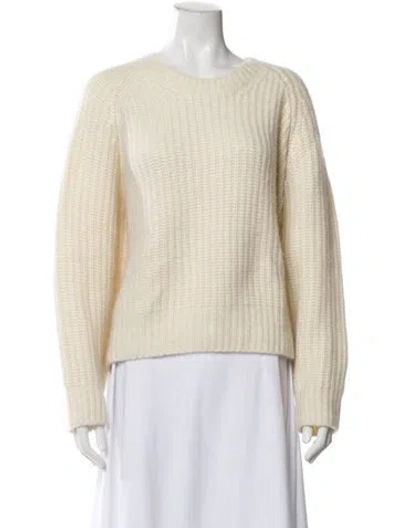 Pre-owned Nili Lotan Cashmere Scoop Neck Sweater In Neutral
