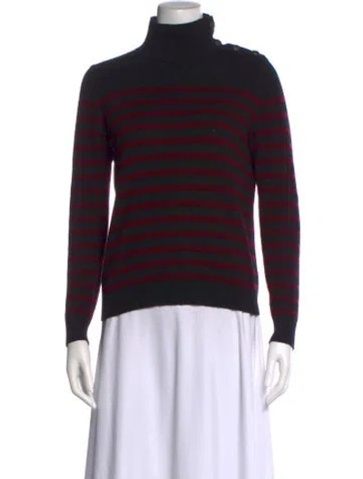 Pre-owned Nili Lotan Cashmere Striped Sweater In Multi