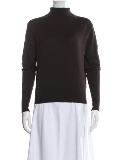 Pre-owned Nili Lotan Cashmere Turtleneck Sweater In Black