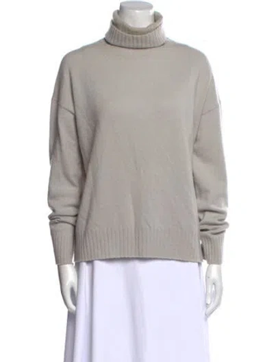 Pre-owned Nili Lotan Cashmere Turtleneck Sweater In Gray