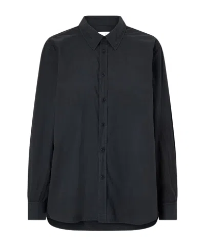 Nili Lotan Raphael Cotton-poplin Shirt In Black