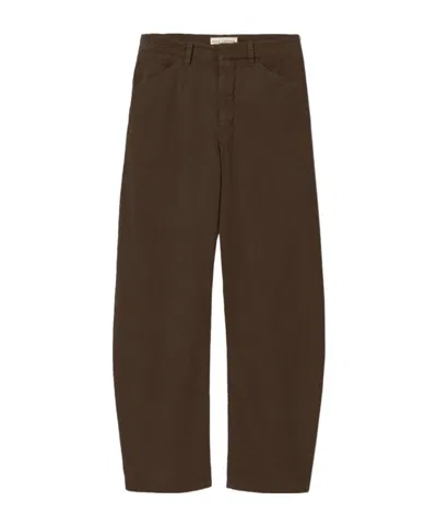 Nili Lotan Casual Pants With Belt Loops In Brown