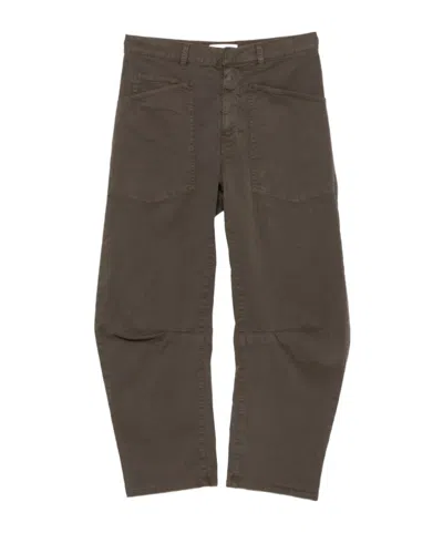 Nili Lotan Casual Trousers With Belt Loops In Brown