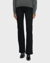 Nili Lotan Nohan Cotton-blend Trousers In Distressed Black