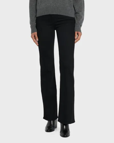 Nili Lotan Nohan Cotton-blend Trousers In Distressed Black