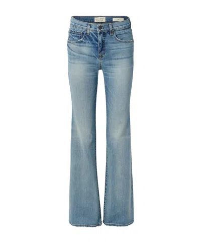 Nili Lotan Celia High Waist Denim Trousers In Blue