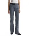 Nili Lotan Celia Mid Rise Flare Jean In Railroad Stripe Rinse In Blue