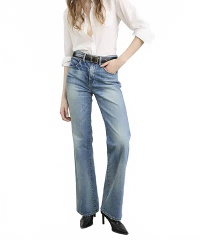 Nili Lotan Celia Mid-rise Flared Leg Jean In Summer Wash In White
