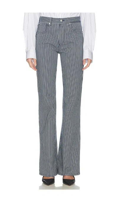 Nili Lotan Celia Striped Jean In Railroad Stripe Rinse