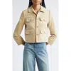 Nili Lotan Chamonix Cropped Cotton-blend Corduroy Jacket In Neutral