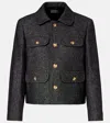 Nili Lotan Chamonix Cotton And Wool-blend Jacket In Gray
