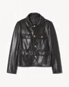 Nili Lotan Chamonix Leather Jacket In Black