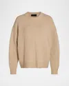 Nili Lotan Chassy Baby Camel Wool Crewneck Sweater In Neutral