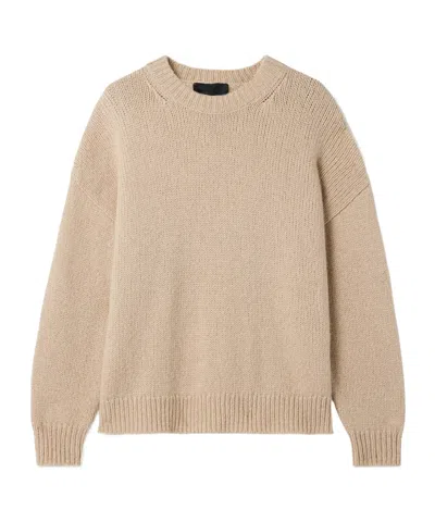 Nili Lotan Chassy Camel Hair Sweater In Brown