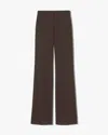 Nili Lotan Christophe Wool Pant In Brown