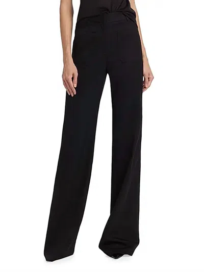 Nili Lotan Christophe Wool Pant In Black