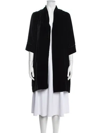 Pre-owned Nili Lotan Coat In Black