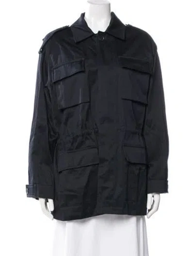 Pre-owned Nili Lotan Coat In Blue