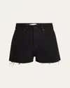 Nili Lotan Cobain Frayed Denim Shorts