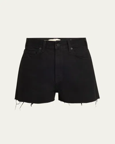 Nili Lotan Cobain Frayed Denim Shorts