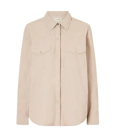 Nili Lotan Travis Cotton Corduroy Shirt In Neutral