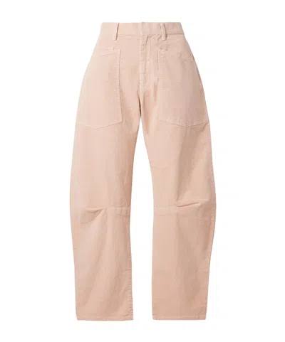 Nili Lotan Shon Cotton-blend Corduroy Tapered Pants In Neutral