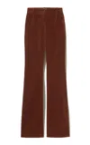 Nili Lotan Corette Cotton Pants In Red