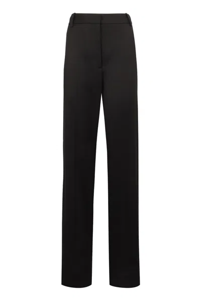 Nili Lotan Corette Wool Trousers In Black