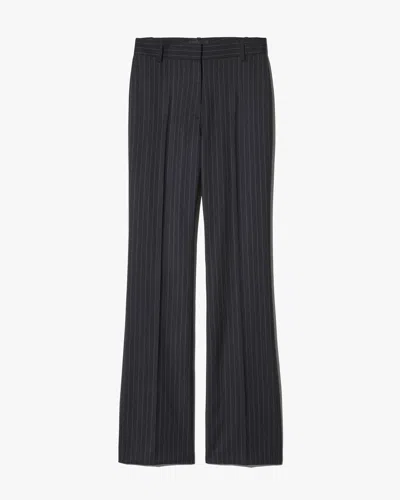 Nili Lotan Corette Wool Pant In Gray