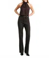 Nili Lotan Corette Wool Pant In Cigar Plaid In Brown
