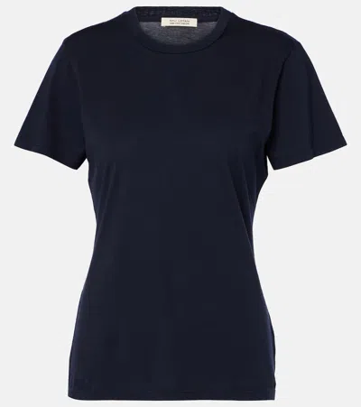 Nili Lotan Cotton Jersey T-shirt In Blue
