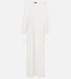 Nili Lotan Della Crocheted Cotton Maxi Dress In Neutral