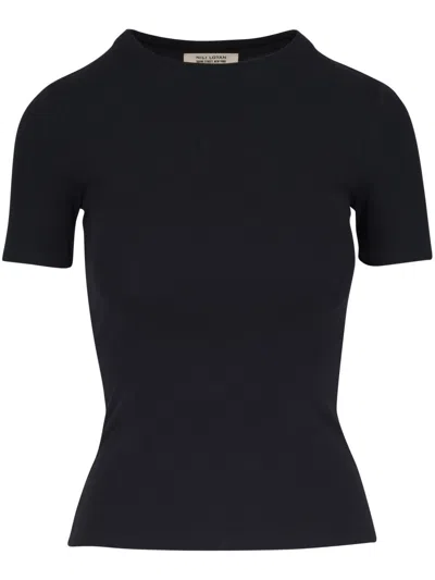 Nili Lotan Cotton T-shirt In Black