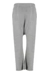 Nili Lotan Cotton Track-pants In Gray